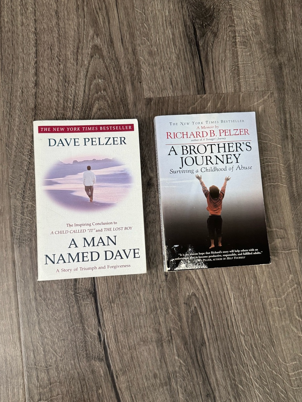 A Man Named Dave and A Brother's Journey by Dave Pelzer & Richard B Pelzer